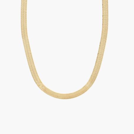 14k yellow gold herringbone chain 